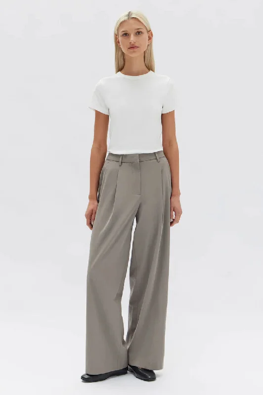 Assembly Aria Wide Leg Pant - Ash