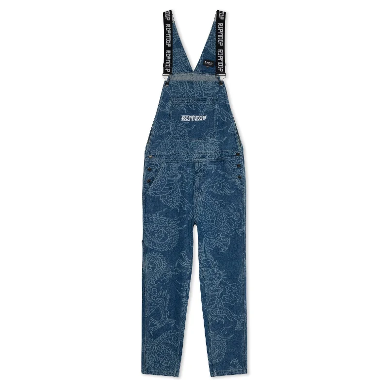 Haku Denim Overalls (Dark Wash)