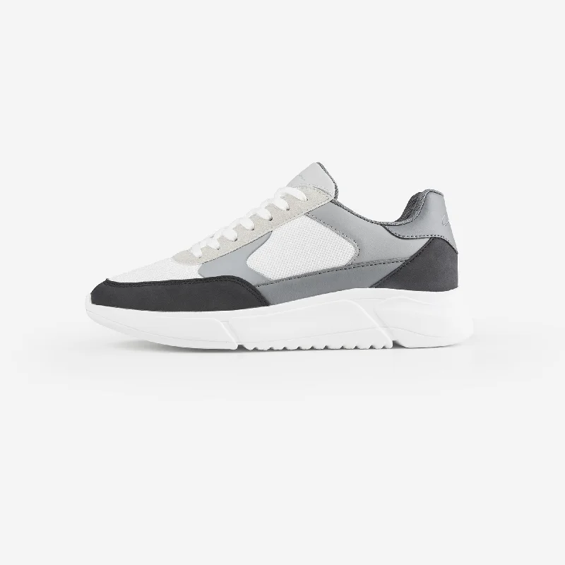 Premium Mesh Runner | White Grey Black