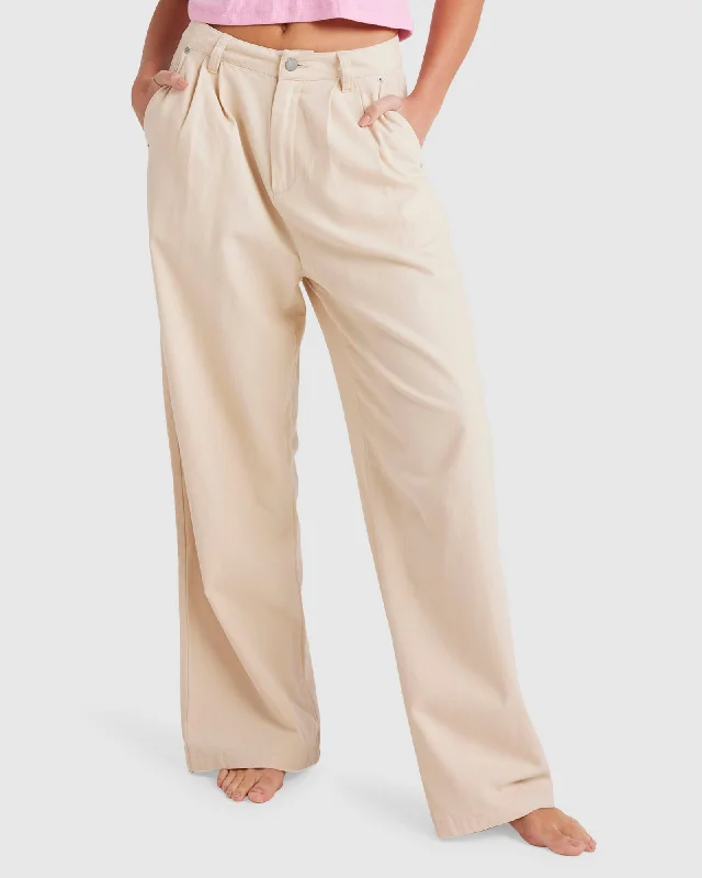 Womens Sunny Canvas Trousers