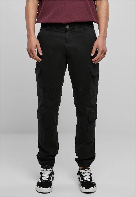 Urban Classics - Double Cargo Twill Jogging Black - Pants