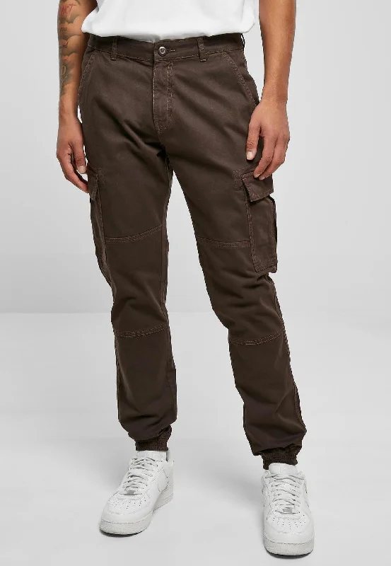 Urban Classics - Washed Cargo Twill Brown - Pants