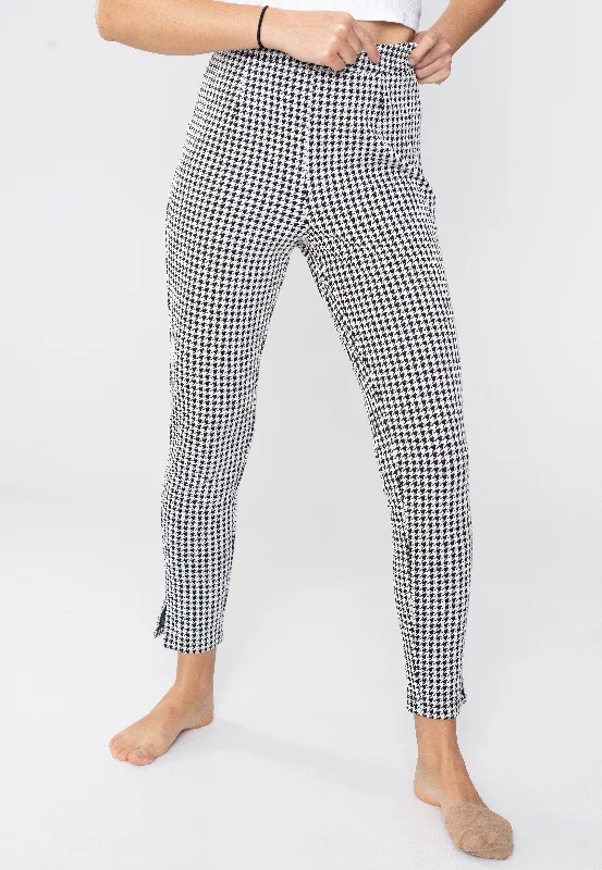 Voodoo Vixen - Houndstooth Cigarette Black/White - Pants