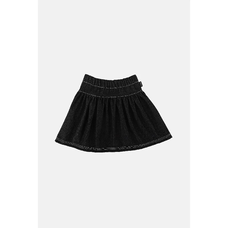 Minikid Black Denim Skirt