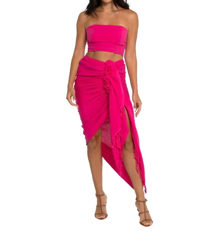 Tulum Skirt In Fuchsia