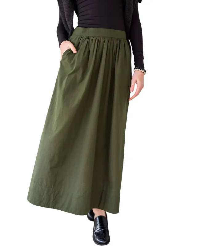 Voyageur Sonnet Maxi Skirt In Hazel