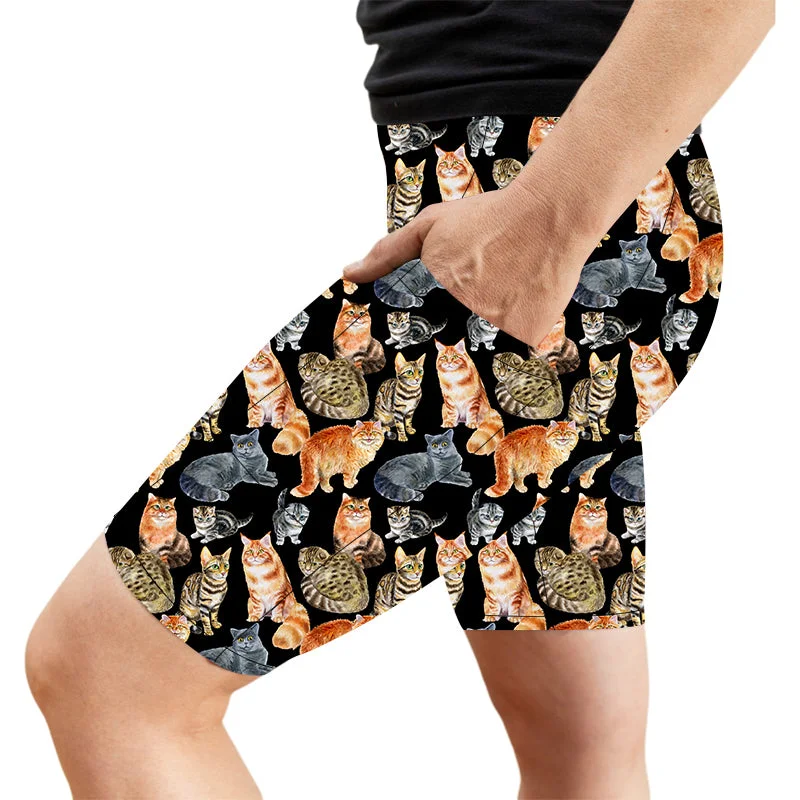 Crazy Cat Lady Deluxe Pocket Shorts