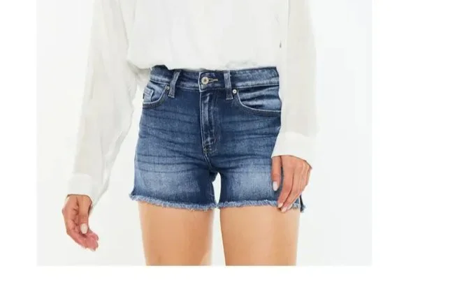 Kan Can Dark Denim Shorts