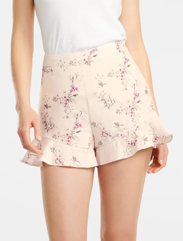 Mandy Linen Blend Shorts