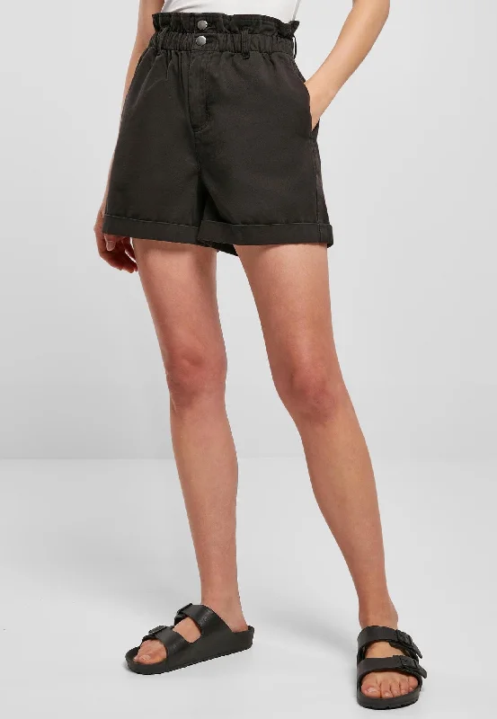 Urban Classics - Ladies Paperbag Black - Shorts