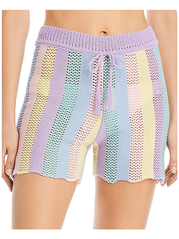 Womens Knit Stretch Casual Shorts