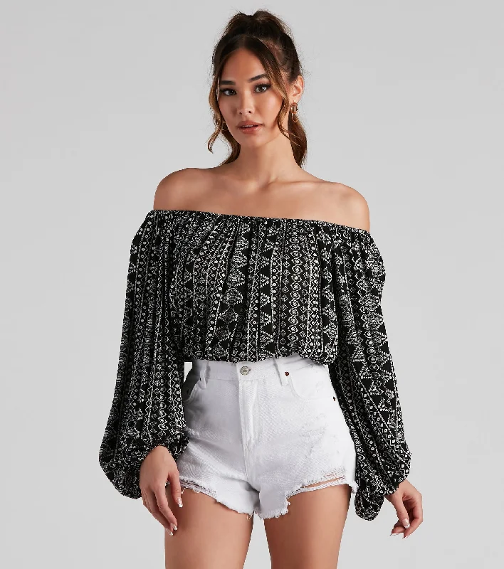 Bohemian Darling Geometric Top