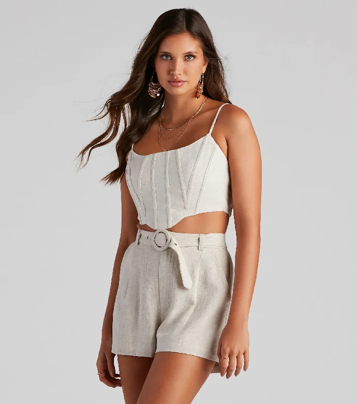 Grade A Linen Bustier